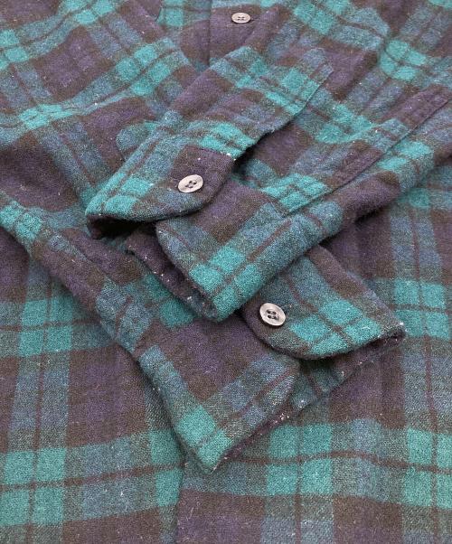 PENDLETON（ペンドルトン）PENDLETON (ペンドルトン) 60年代中期～後期チェックシャツ グリーン×ブラック サイズ:Lの古着・服飾アイテム