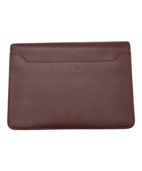 Cartier（カルティエ）Cartier (カルティエ) クラッチバッグ/マストライン ボルドーの古着・服飾アイテム