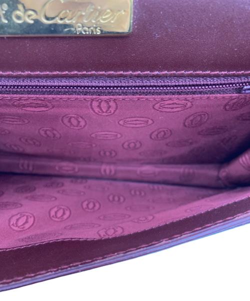 Cartier（カルティエ）Cartier (カルティエ) クラッチバッグ/マストライン ボルドーの古着・服飾アイテム
