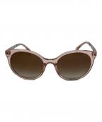 CHANELシャネル）の古着「クリアピンク/メタルパーツロゴサングラス」｜ピンク