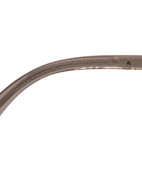 CHANEL（シャネル）CHANEL (シャネル) クリアピンク/メタルパーツロゴサングラス ピンク サイズ:SIZE 53□20の古着・服飾アイテム