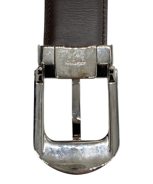 Cartier（カルティエ）Cartier (カルティエ) アルディロン ベルト ブラック×ブラウンの古着・服飾アイテム