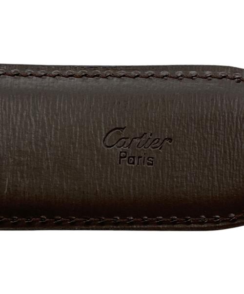 Cartier（カルティエ）Cartier (カルティエ) アルディロン ベルト ブラック×ブラウンの古着・服飾アイテム
