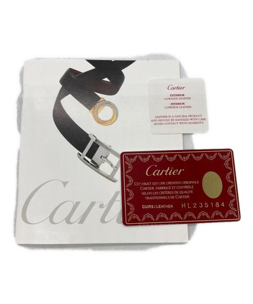 Cartier（カルティエ）Cartier (カルティエ) アルディロン ベルト ブラック×ブラウンの古着・服飾アイテム