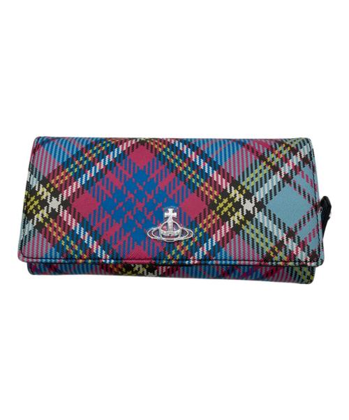 Vivienne Westwood（ヴィヴィアンウエストウッド）Vivienne Westwood (ヴィヴィアンウエストウッド) BIOGREEN SAFFIANO PRINTED 長財布 ピンク 未使用品の古着・服飾アイテム