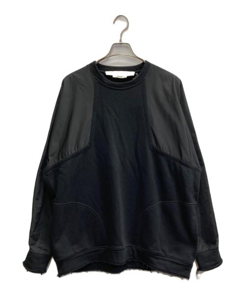 ISABEL BENENATO（イザベルベネナート）ISABEL BENENATO (イザベルベネナート) 素材切替 スウェット ブラック サイズ:XSの古着・服飾アイテム