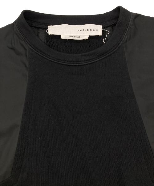 ISABEL BENENATO（イザベルベネナート）ISABEL BENENATO (イザベルベネナート) 素材切替 スウェット ブラック サイズ:XSの古着・服飾アイテム