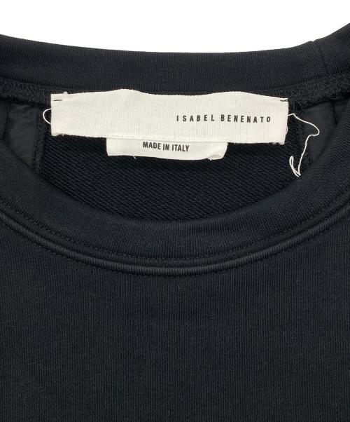 ISABEL BENENATO（イザベルベネナート）ISABEL BENENATO (イザベルベネナート) 素材切替 スウェット ブラック サイズ:XSの古着・服飾アイテム