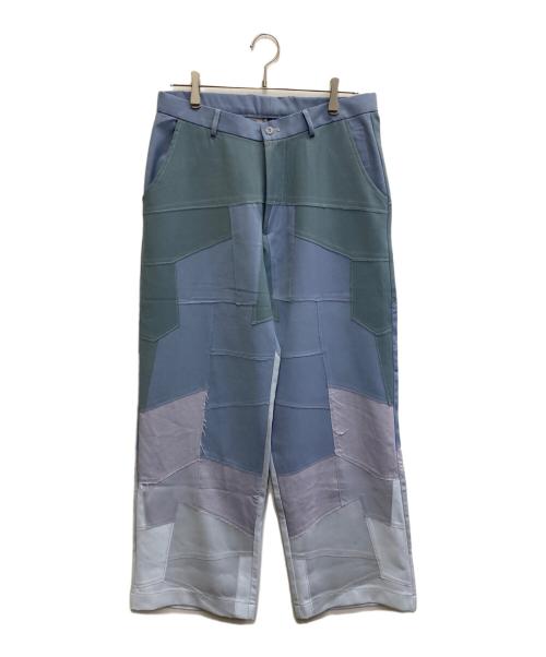 KIDSUPER STUDIOS（キッドスーパーストュディオス）KIDSUPER STUDIOS (キッドスーパーストュディオス) Patchwork Gradient Suit Bottom ブルー サイズ:Ｍの古着・服飾アイテム