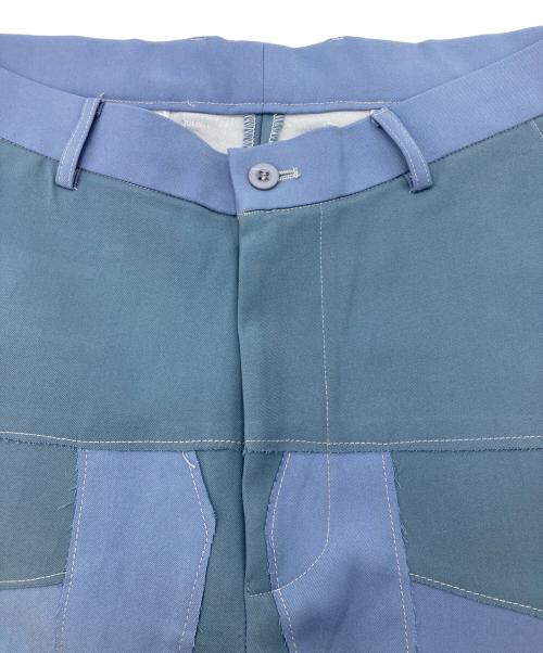 KIDSUPER STUDIOS（キッドスーパーストュディオス）KIDSUPER STUDIOS (キッドスーパーストュディオス) Patchwork Gradient Suit Bottom ブルー サイズ:Ｍの古着・服飾アイテム