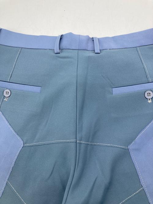 KIDSUPER STUDIOS（キッドスーパーストュディオス）KIDSUPER STUDIOS (キッドスーパーストュディオス) Patchwork Gradient Suit Bottom ブルー サイズ:Ｍの古着・服飾アイテム
