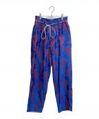 BELPERベルパー）の古着「JACQUARD PANTS」｜ブルー