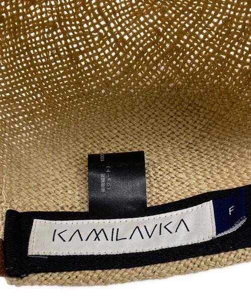 KAMILAVKA（カミラフカ）KAMILAVKA (カミラフカ) キャップ ベージュの古着・服飾アイテム