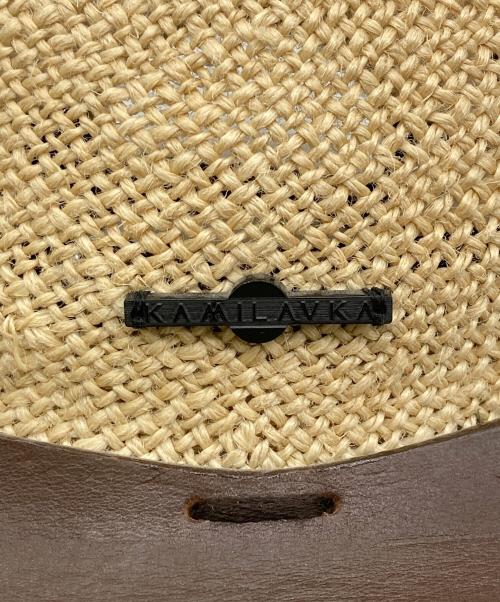 KAMILAVKA（カミラフカ）KAMILAVKA (カミラフカ) キャップ ベージュの古着・服飾アイテム