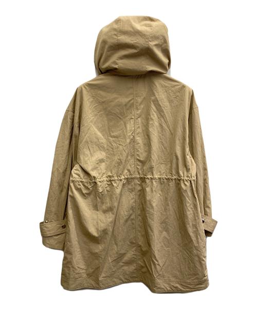 quaranciel（カランシエル）quaranciel (カランシエル) ナイロン ドロスト フード ミディ ブルゾン ベージュ サイズ:FREEの古着・服飾アイテム