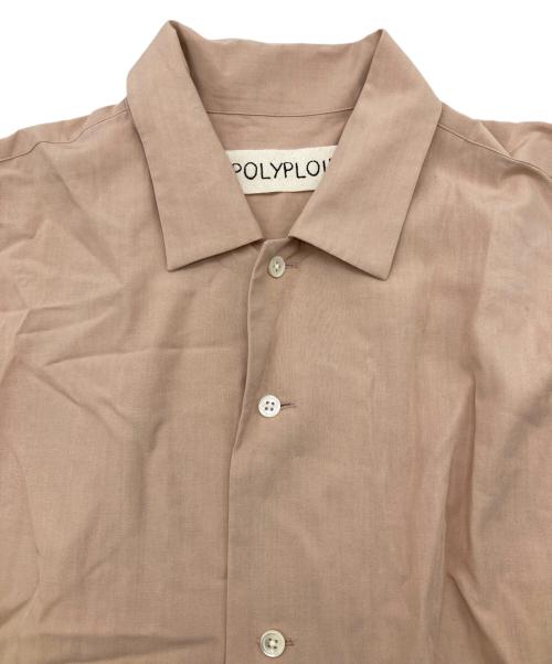 POLYPLOID（ポリプロイド）POLYPLOID (ポリプロイド) LONG SLEEVE CAMP COLLAR SHIRT ピンク サイズ:3の古着・服飾アイテム