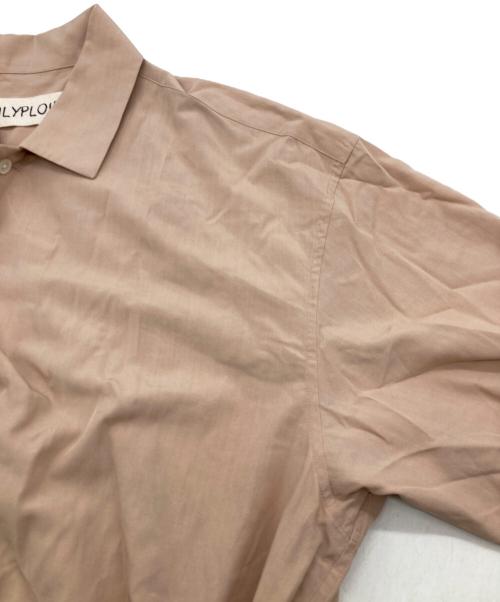 POLYPLOID（ポリプロイド）POLYPLOID (ポリプロイド) LONG SLEEVE CAMP COLLAR SHIRT ピンク サイズ:3の古着・服飾アイテム