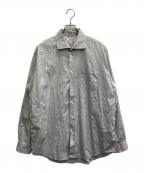 HERMESエルメス）の古着「セリエ袖ボタンカッタウェイカラー コットンシャツ」｜グレー