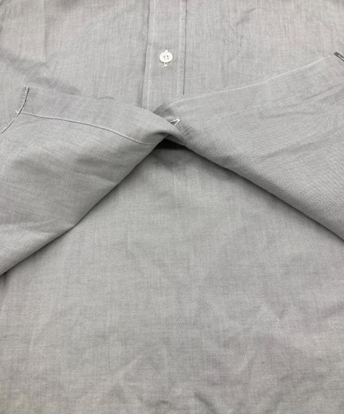 HERMES（エルメス）HERMES (エルメス) セリエ袖ボタンカッタウェイカラー コットンシャツ グレー サイズ:43の古着・服飾アイテム