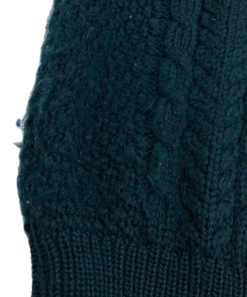 L.L.Bean（エルエルビーン）L.L.Bean (エルエルビーン) 80～90s アランニットカーディガン グリーン サイズ:Ｌの古着・服飾アイテム