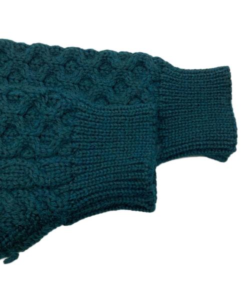 L.L.Bean（エルエルビーン）L.L.Bean (エルエルビーン) 80～90s アランニットカーディガン グリーン サイズ:Ｌの古着・服飾アイテム