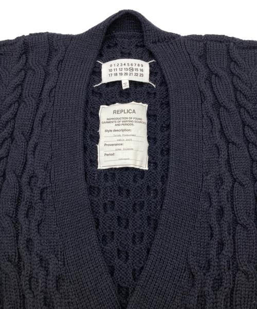 Maison Margiela（メゾンマルジェラ）Maison Margiela (メゾンマルジェラ)  REPLICA Irish Fisherman cable knit ネイビー サイズ:Ｓの古着・服飾アイテム