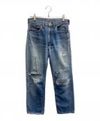 LEVI'Sリーバイス）の古着「502 ヴィンテージ デニムパンツボタン裏8番/42TALON」｜インディゴ