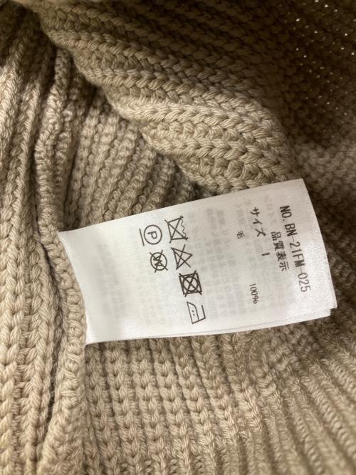 BATONER（バトナ―）BATONER (バトナ―) ドライバーズニット ベージュ サイズ:1の古着・服飾アイテム