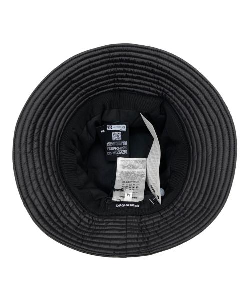 DSQUARED2（ディースクエアード）DSQUARED2 (ディースクエアード) Iconロゴキルティングハット ブラック サイズ:Mの古着・服飾アイテム