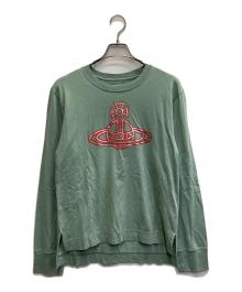 Vivienne Westwood RED LABEL（ヴィヴィアンウエストウッドレッドレーベル）の古着「オーブプリントカットソー」｜グリーン