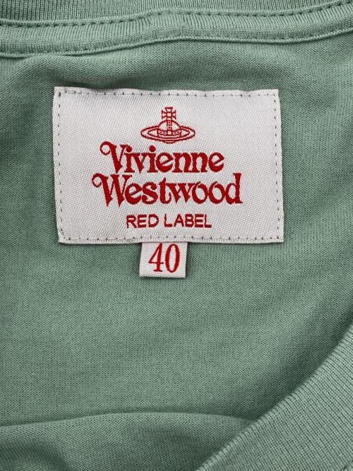 Vivienne Westwood RED LABEL（ヴィヴィアンウエストウッドレッドレーベル）Vivienne Westwood RED LABEL (ヴィヴィアンウエストウッドレッドレーベル) オーブプリントカットソー グリーン サイズ:40の古着・服飾アイテム