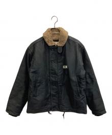 HOUSTON（ヒューストン）の古着「N-1/デッキジャケット」｜ブラック