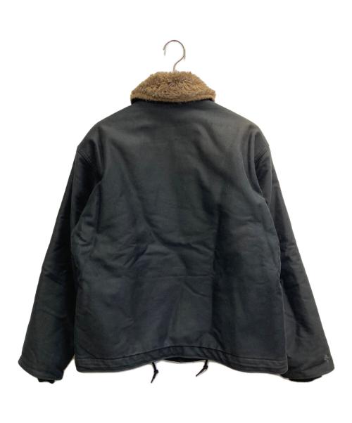 HOUSTON（ヒューストン）HOUSTON (ヒューストン) N-1/デッキジャケット ブラック サイズ:SIZE 40の古着・服飾アイテム