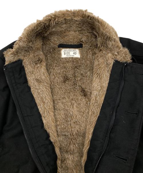 HOUSTON（ヒューストン）HOUSTON (ヒューストン) N-1/デッキジャケット ブラック サイズ:SIZE 40の古着・服飾アイテム