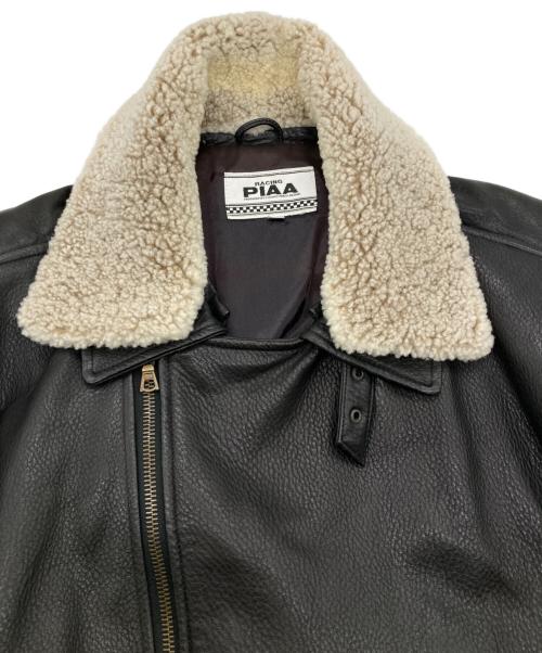 PIAA（ピア）PIAA (ピア) ラムレザージャケット ブラック サイズ:フリーの古着・服飾アイテム