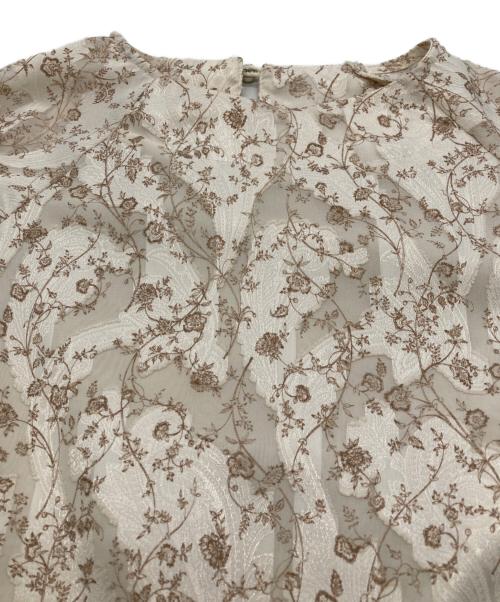 acka（エーシーケーエー）acka (エーシーケーエー) 総柄ワンピース ベージュ サイズ:1の古着・服飾アイテム