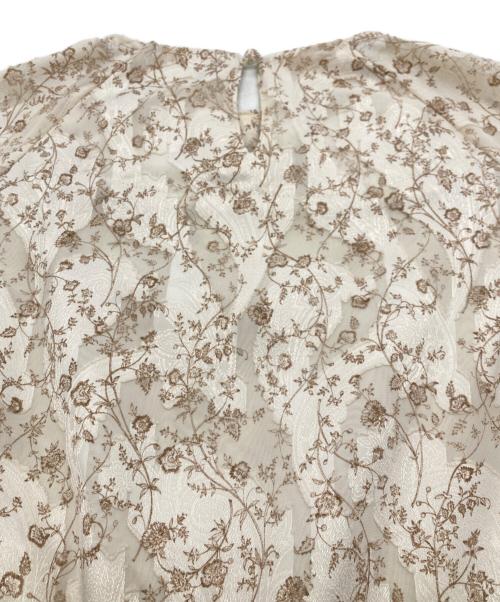 acka（エーシーケーエー）acka (エーシーケーエー) 総柄ワンピース ベージュ サイズ:1の古着・服飾アイテム