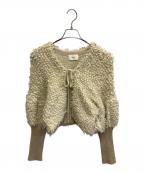 Eaphiエフィ）の古着「rope knit cardigan」｜ベージュ