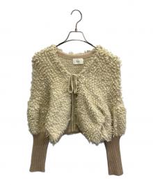 Eaphi（エフィ）の古着「rope knit cardigan」｜ベージュ