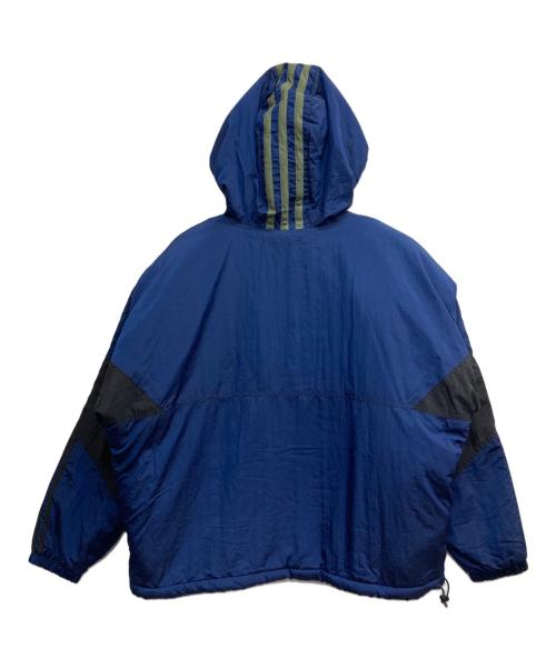 adidas（アディダス）adidas (アディダス) ANORAK PUFFY JACKET ネイビー サイズ:XOの古着・服飾アイテム