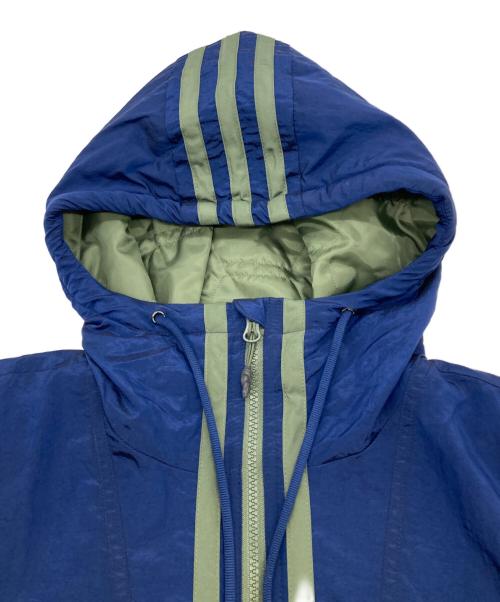 adidas（アディダス）adidas (アディダス) ANORAK PUFFY JACKET ネイビー サイズ:XOの古着・服飾アイテム