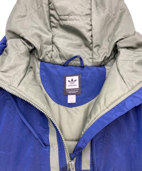 adidas（アディダス）adidas (アディダス) ANORAK PUFFY JACKET ネイビー サイズ:XOの古着・服飾アイテム