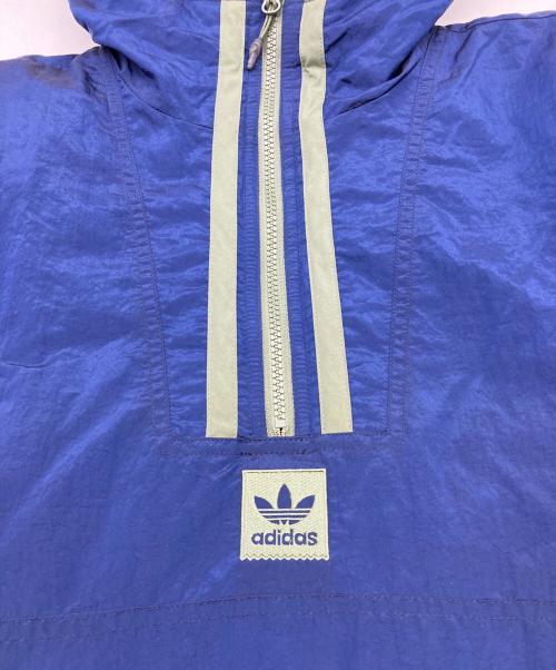 adidas（アディダス）adidas (アディダス) ANORAK PUFFY JACKET ネイビー サイズ:XOの古着・服飾アイテム