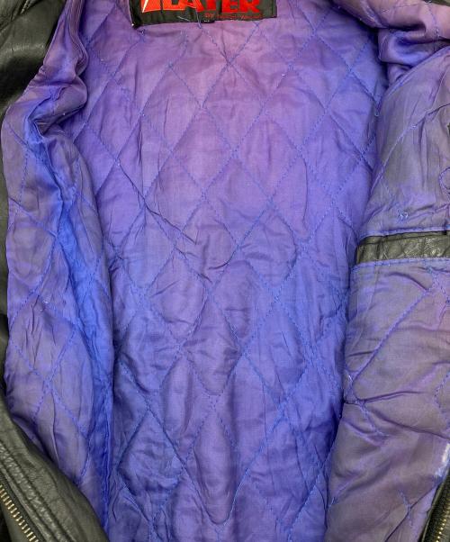 PRO LAYER（プロレイヤー）PRO LAYER (プロレイヤー) 90’Sアーチロゴワッペンレザージャケット ブラック サイズ:XLの古着・服飾アイテム