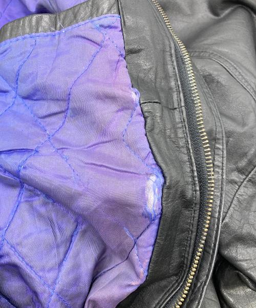 PRO LAYER（プロレイヤー）PRO LAYER (プロレイヤー) 90’Sアーチロゴワッペンレザージャケット ブラック サイズ:XLの古着・服飾アイテム