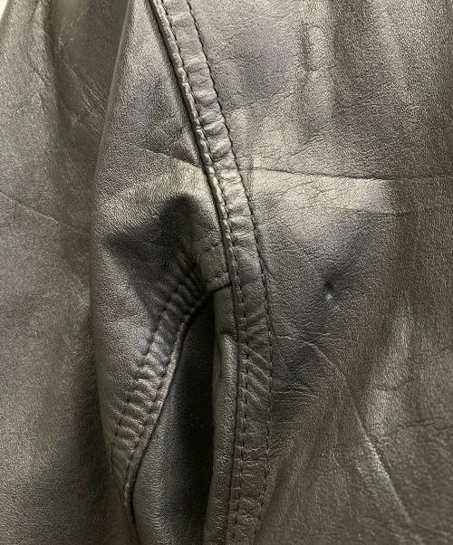 PRO LAYER（プロレイヤー）PRO LAYER (プロレイヤー) 90’Sアーチロゴワッペンレザージャケット ブラック サイズ:XLの古着・服飾アイテム