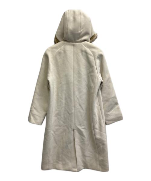 DES PRES（デ プレ）DES PRES (デ プレ) ウールメルトンファーコンビ フーデッドコート ベージュ サイズ:Sの古着・服飾アイテム