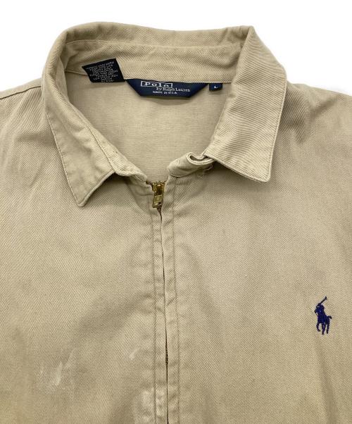 POLO RALPH LAUREN（ポロ・ラルフローレン）POLO RALPH LAUREN (ポロ・ラルフローレン) スイングトップ ベージュ サイズ:Ｌの古着・服飾アイテム