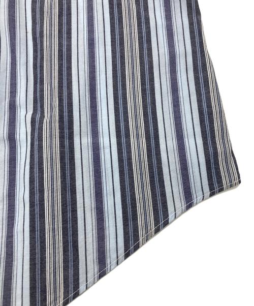 IM ISSEY MIYAKE（アイエムイッセイミヤケ）IM ISSEY MIYAKE (アイエムイッセイミヤケ) 90’S 半袖ストライプシャツ ネイビー サイズ:Lの古着・服飾アイテム