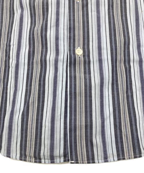 IM ISSEY MIYAKE（アイエムイッセイミヤケ）IM ISSEY MIYAKE (アイエムイッセイミヤケ) 90’S 半袖ストライプシャツ ネイビー サイズ:Lの古着・服飾アイテム